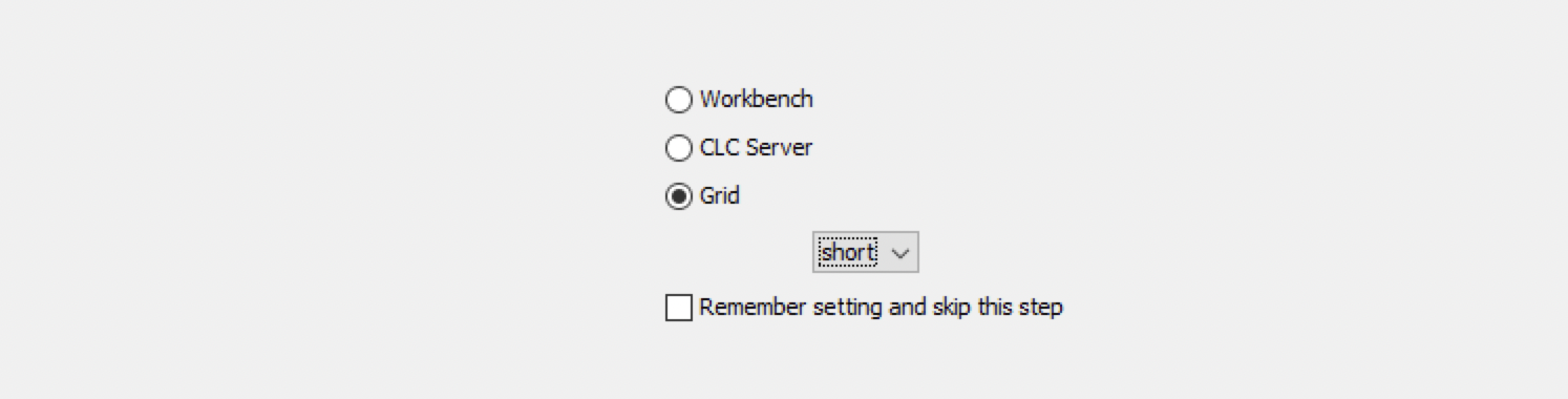 screenshot of CLC Genomics Workbench 22.0.2 Server Options