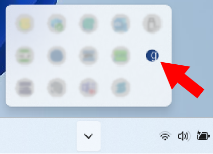 Globus Connect Personal icon in windows taskbar