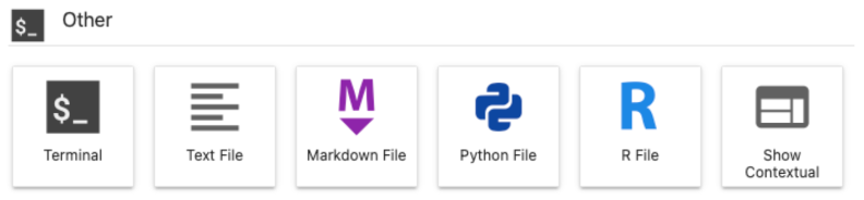 screenshot of Jupyter other apps