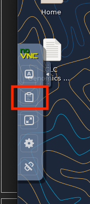 screenshot of selecting clipboard icon